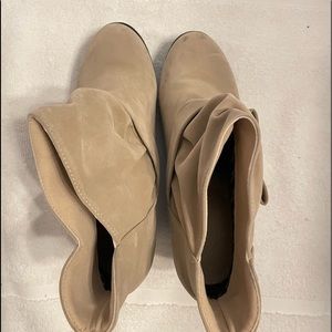 Tan bootie boot